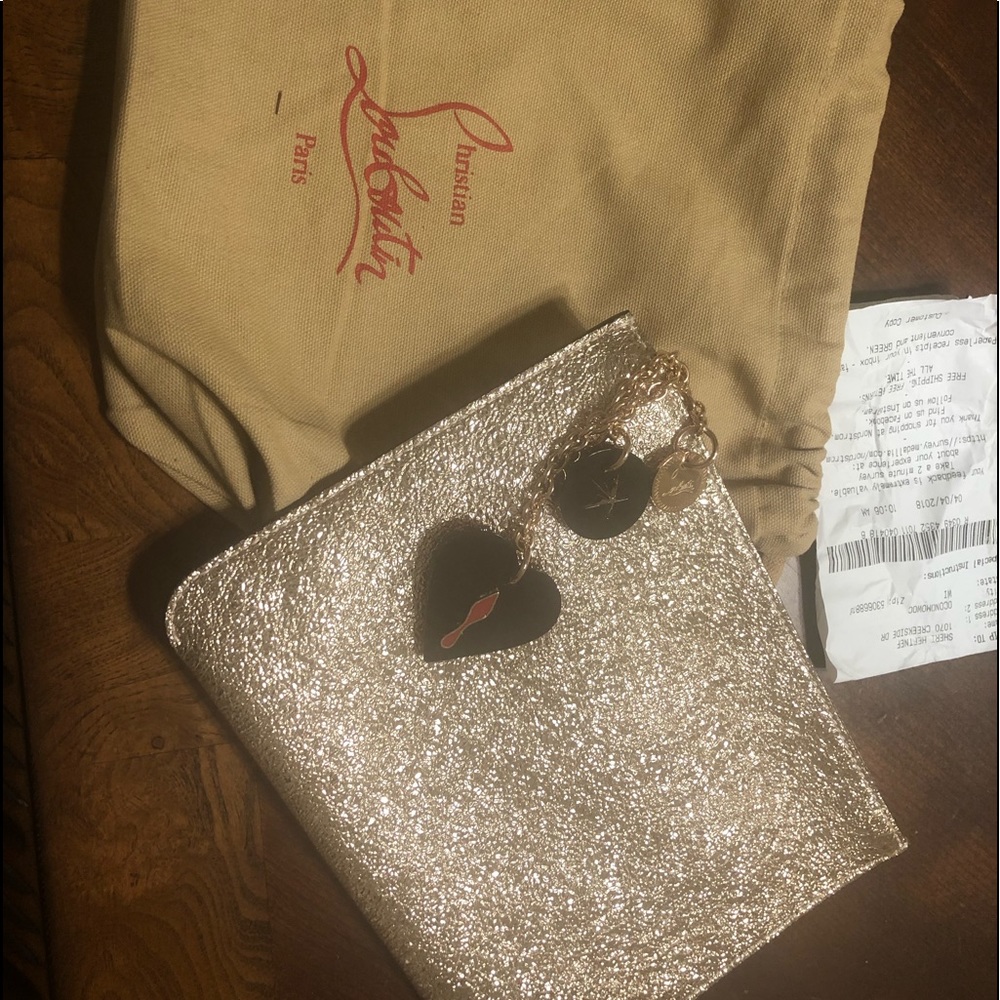 Christian Louboutin bag, clutch, pochette.